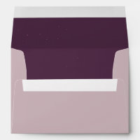 Rustic Purple Envelope