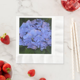 Rustic Purple Hydrangea macrophylla Napkins