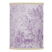 rustic purple, shabby chic,pale lavender florals, lamp shade (Right)