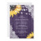 Rustic Purple Wood Lace Sunflower Wedding