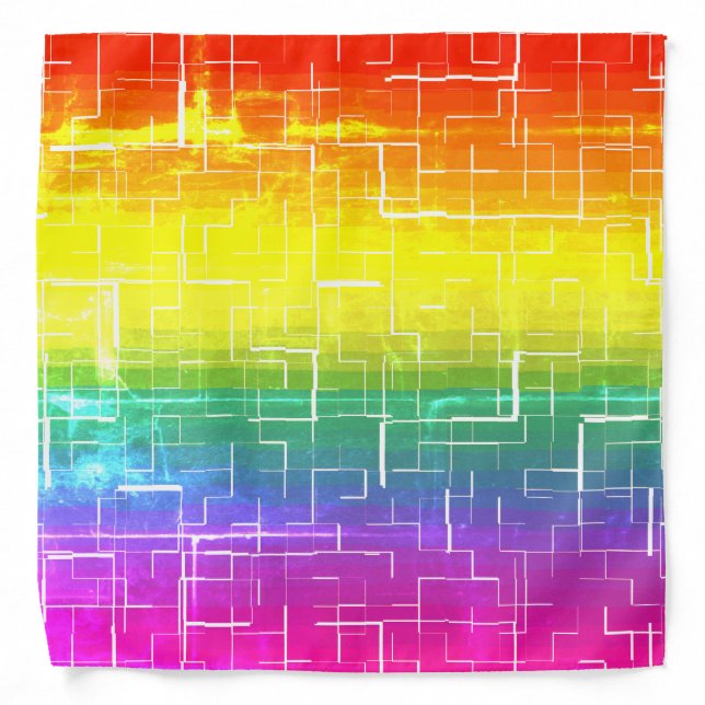 Rustic Rainbow Bandana (Front)