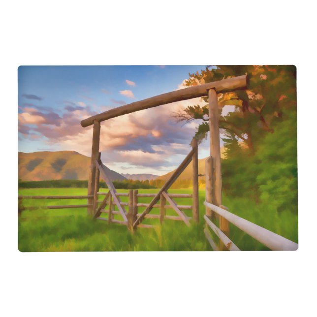 Rustic Ranch Placemat (Back)