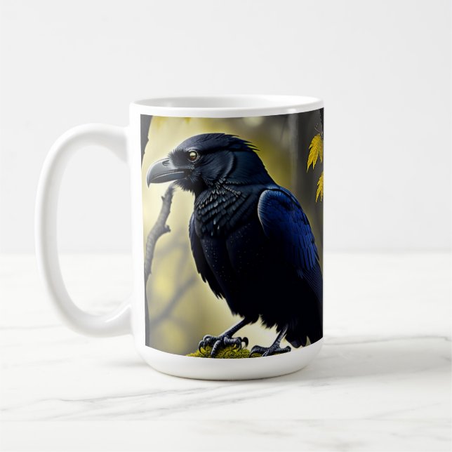 Rustic Raven - Natures Guardian Coffee Mug (Left)