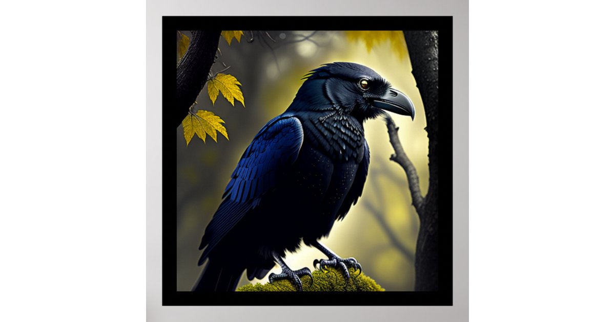 Rustic Raven - Natures Guardian Poster | Zazzle