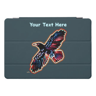 Rustic Raven On Inner Birch Bark iPad Pro Cover