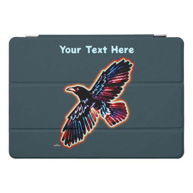 Rustic Raven On Inner Birch Bark iPad Pro Cover (Horizontal)