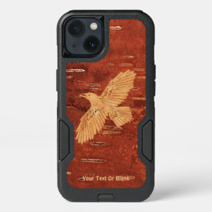 Rustic Raven On Inner Birch Bark iPhone 13 Case