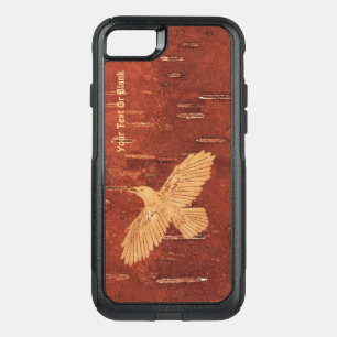 Rustic Raven On Inner Birch Bark OtterBox Commuter iPhone SE/8/7 Case