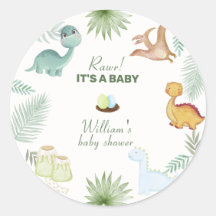 Rustic Rawr Volcano Tropical Dinosaur Baby Shower