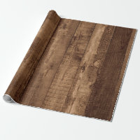 Rustic Reclaimed Barn Wood Farmhouse Wrapping Paper