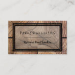 Rustic Reclaimed Wood Furniture Business Business Card at Zazzle