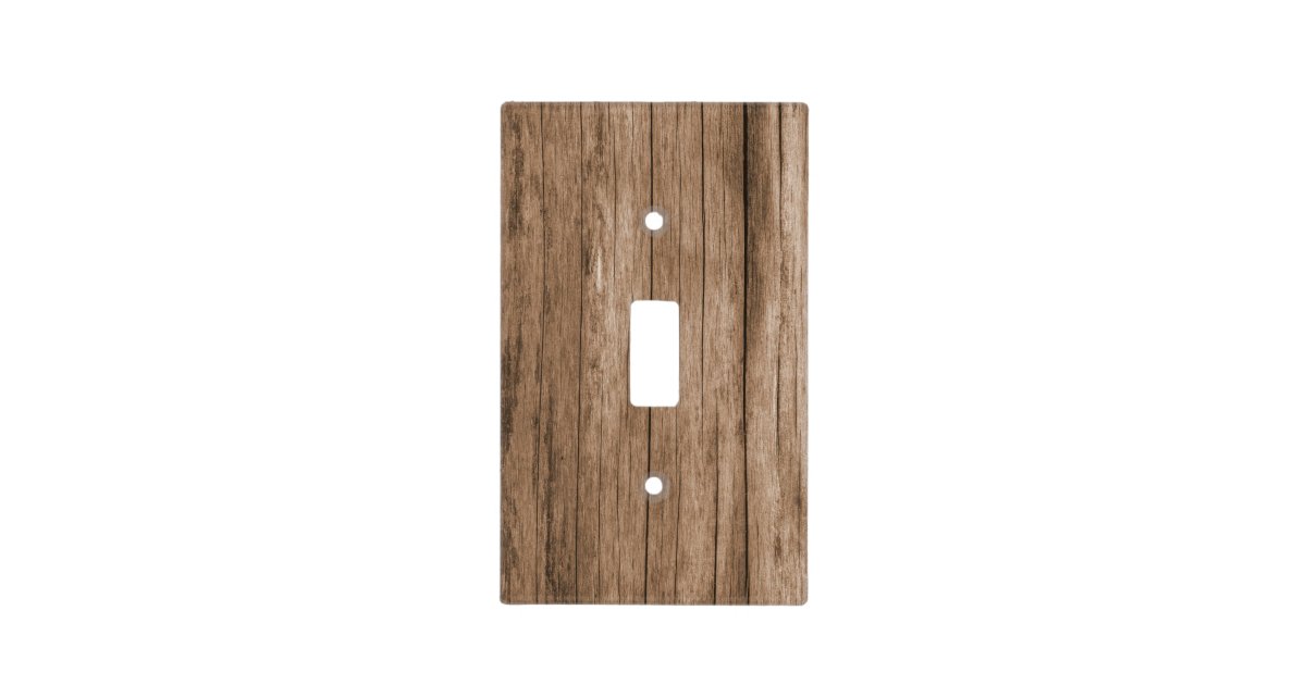 Rustic Reclaimed Wood Light Switch Cover Zazzle