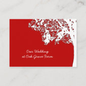 Rustic Red, 100 Wedding Website Enclosure Cards (Back)