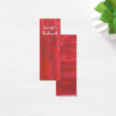 Rustic Red Abstract Bookmark (Desk)