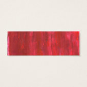 Rustic Red Abstract Bookmark (Back)