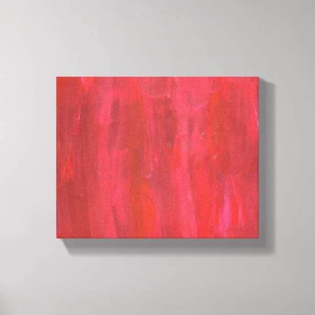 Rustic Red Abstract Canvas Print (Front)