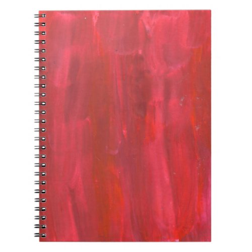 Rustic Red Abstract Notebook