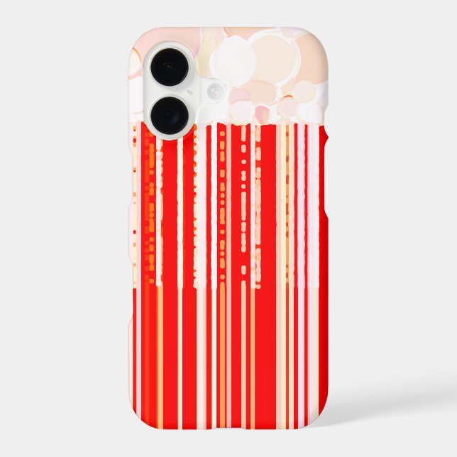 Rustic Red and White Iphone Case (Back)