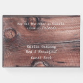 Rustic Red Barn Bed & Breakfast B&B Guest Book (Front)