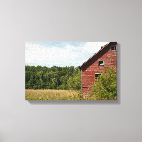 Rustic Red Barn Canvas Print