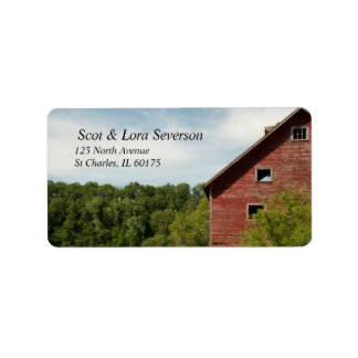 Rustic Red Barn Country Label