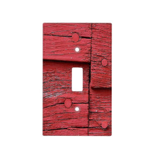 Rustic red barn light switch cover
