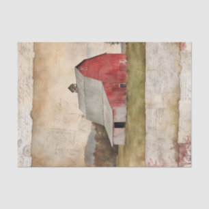 Rustic Red Barn Tissue Paper
