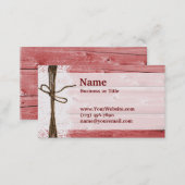 Rustic Red Barn Wood Business Cards (Front/Back)