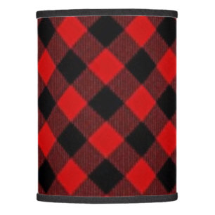 Rustic red black buffalo plaid  lamp shade