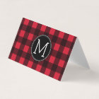 Rustic Buffalo Plaid Lumberjack Birthday Place Card | Zazzle.com