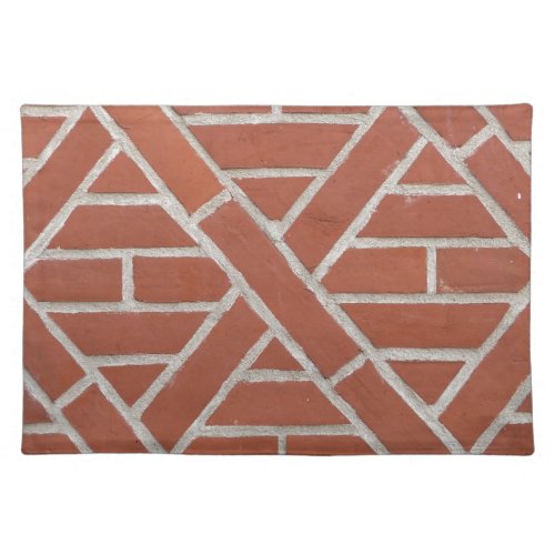 Rustic Red Brick Cloth Placemat