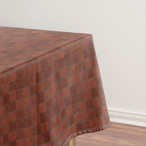 Rustic Red Brick Wall Pattern Rectangle Tablecloth