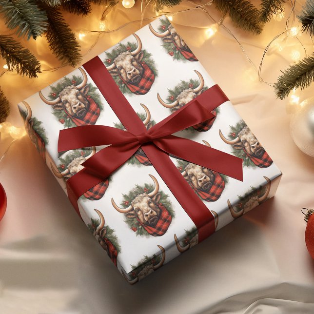 Rustic Red Buffalo Plaid Farmhouse Wrapping Paper (Creator Uploaded)