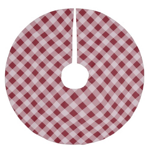 Rustic Red Gingham Country Christmas Tree Skirt