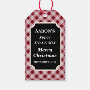 Rustic Red Gingham Gift Tags