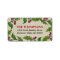 Rustic Red Green Holly Berry Wreath Address
