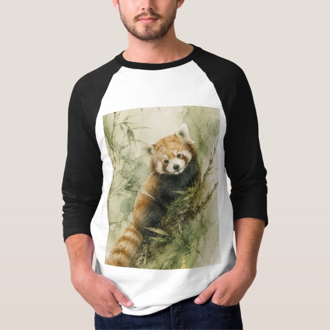 Rustic Red Panda Charm T-Shirt (Front)