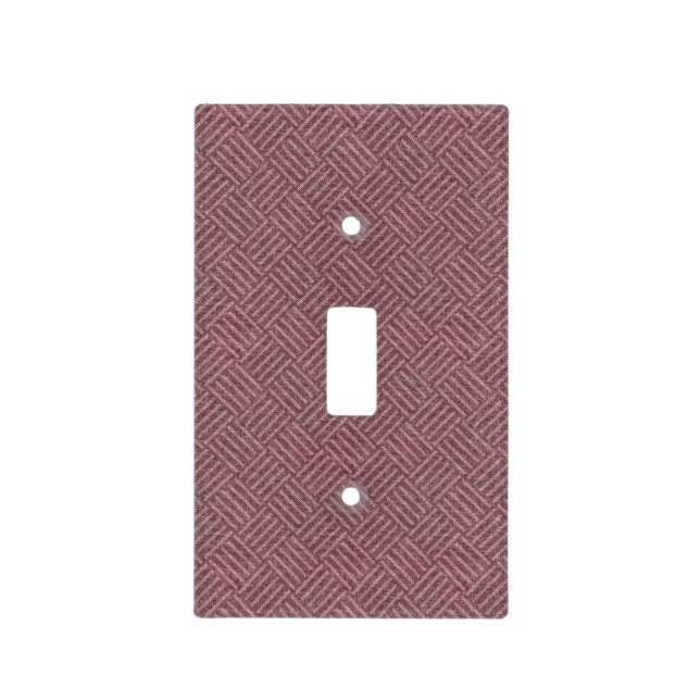 Rustic Red Parquet Pattern Light Switch Cover (Front)