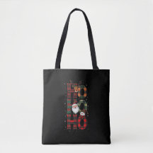 • Rustic Red Plaid Ho Ho Ho Santa Christmas Baby B