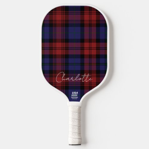 Rustic Red Purple MacLachlan Plaid Tartan