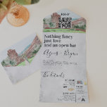 Rustic Red Rock Colorado Wedding All In One Invitation<br><div class="desc">This "roomy" invitation is a great way to give your guests additional information on the wedding. These cards can list the festivities surrounding your wedding weekend, such as welcome cocktails, after-parties, and morning after brunches. If you’re planning a destination wedding, all-in-one invitations are a great way to provide information to...</div>