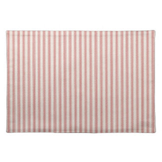 Rustic Red Striped French Ticking Cloth Placemat