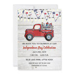 Rustic Red Truck Fireworks 4th of July Invitation Rustic Red Truck Fireworks 4th of July Invitation