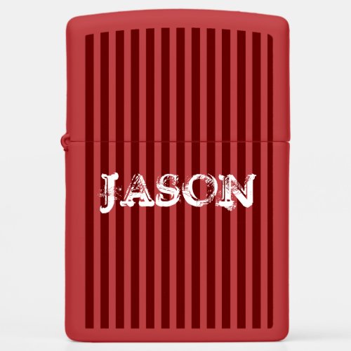Rustic Red Zippo Lighter Personalized