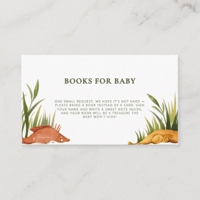 Rustic Reel Excited Fishing Books for Baby  Enclosure Card (Front)