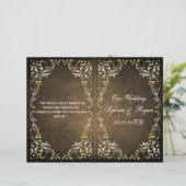 Rustic Regal Ornamental Brown And Gold Wedding (Standing Front)