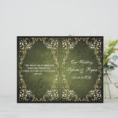 Rustic Regal Ornamental Green And Gold Wedding (Standing Front)