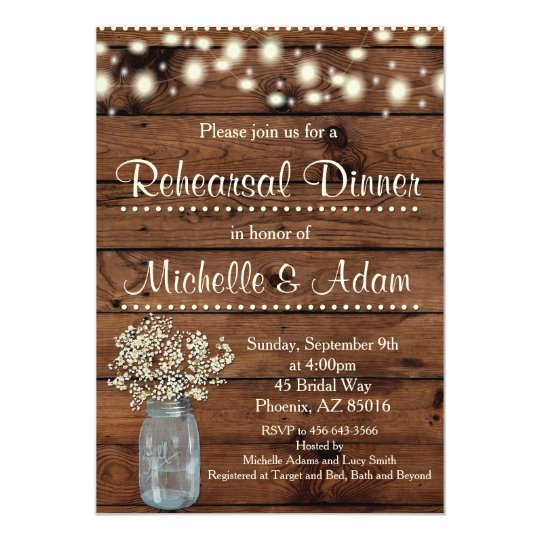 Rustic Rehearsal Dinner Invitations 6