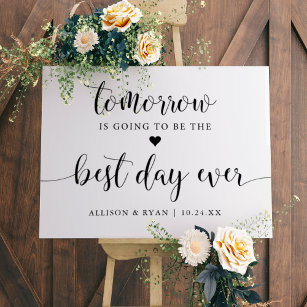 Rustic Rehearsal Dinner Party Decorations Sign
