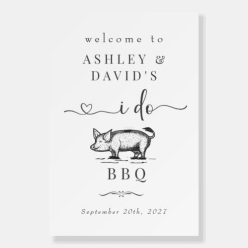 Rustic Rehearsal Dinner  Roast Welcome Poster